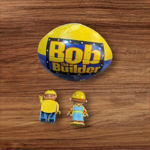 Bob The Builder Mini Ball & 2 Figure Set - Tiny Construction Fun For Kids!